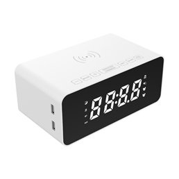 Alarm Clock White-Noise Speaker with Wireless Charger